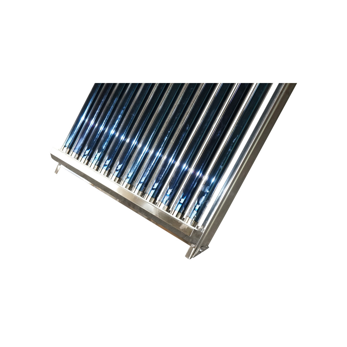 Unpressurized stainless steel solar panel with 12 tubes for hot water, 120L boiler Breckner Germany