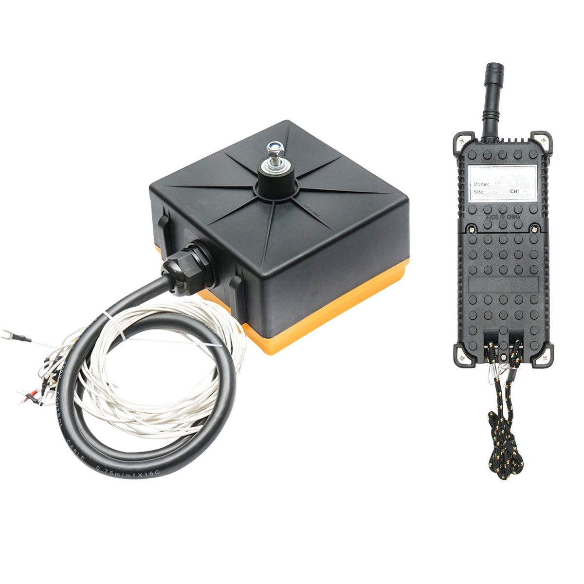 Wireless industrial remote control with 8 commands DC 12V/24V and water protection Breckner Germany