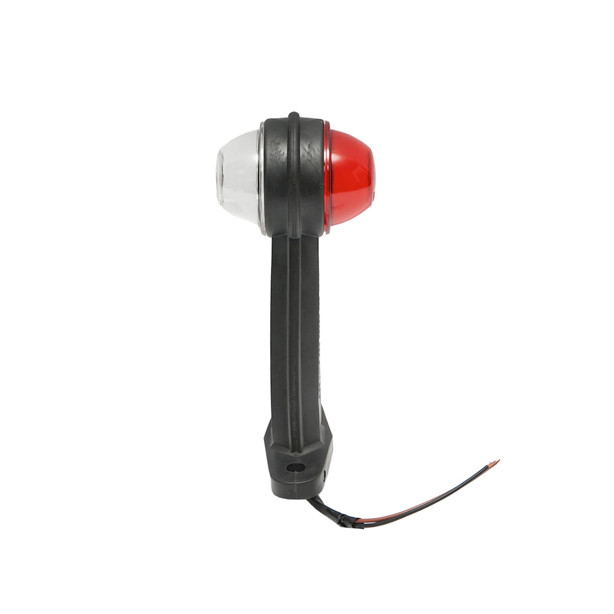 Side marker lights with LED 24V, red-white, hard PVC /set