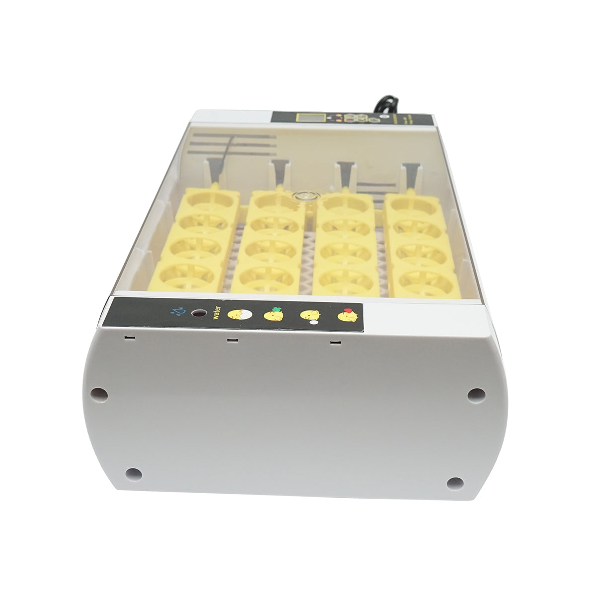 Automatic incubator 24 eggs 60W, 220V, automatic rotation, temperature control, humidity, electronic display, LED illuminated tray