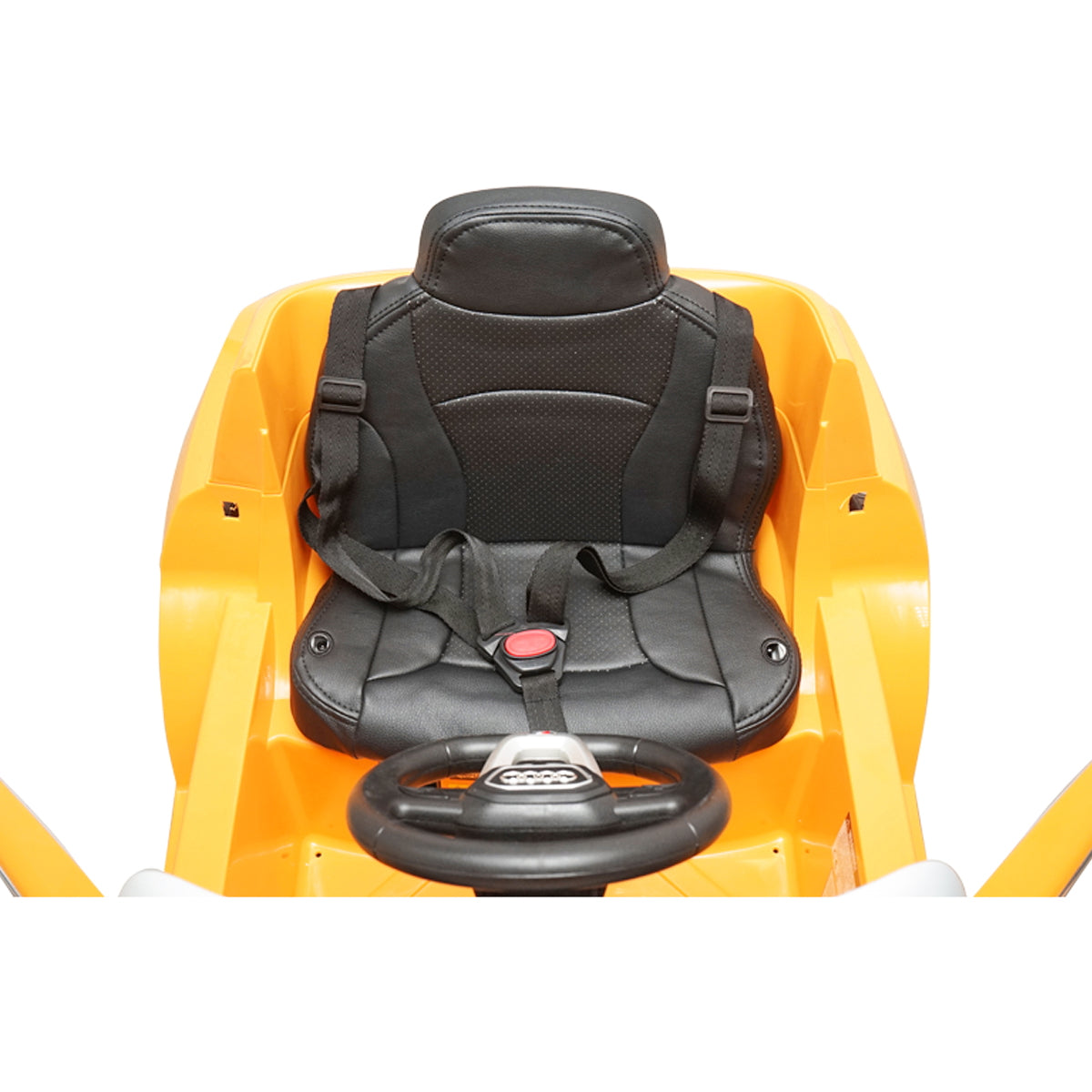 6V/7Ah battery-powered electric car with remote control for kids JJ2066 yellow Audi Q8 with leather seat