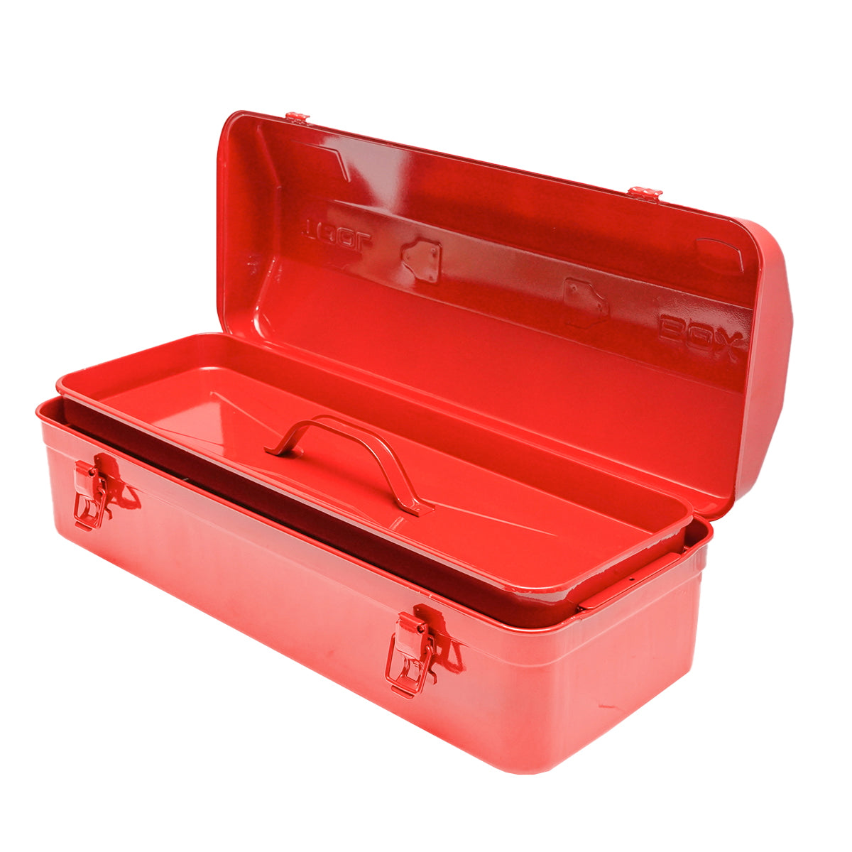 Red metal tool box 540x210x190mm Breckner Germany