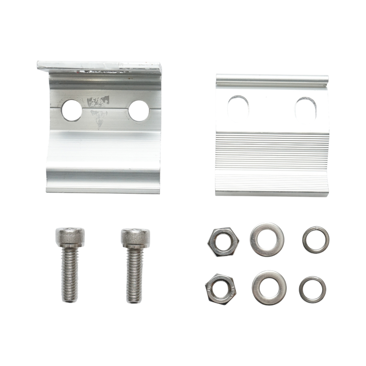 The clamp for the corrugated sheet metal roof for securing the solar photovoltaic panel system B Breckner Germany