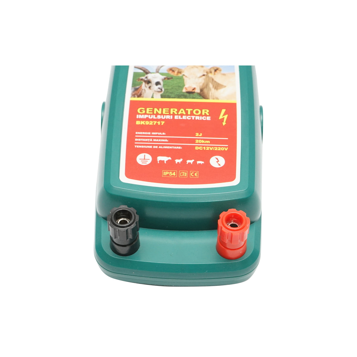 Pulse generator device 2 Joules, 20Km for electric fence 12V/220V, IP54 Breckner Germany