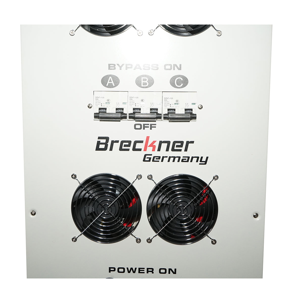 Automatic voltage stabilizer 82KVA, 64KW three-phase with servomotor Breckner Germany