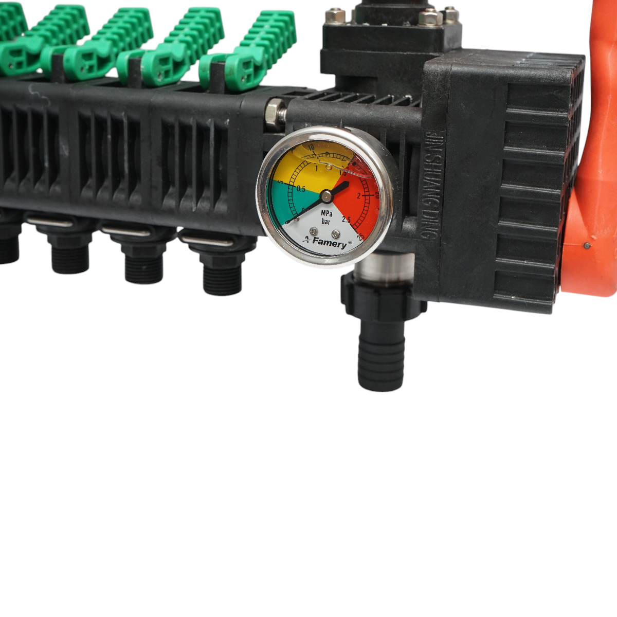 5 horsepower herbicide distributor, glycerin manometer 25 bar