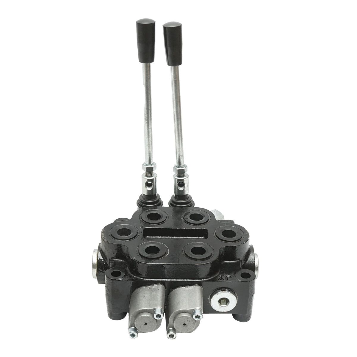 Hydraulic distributor with 2 levers 150 Bar, flow rate 80L/min M22x1.5mm for Forestry Tractor and Grapple