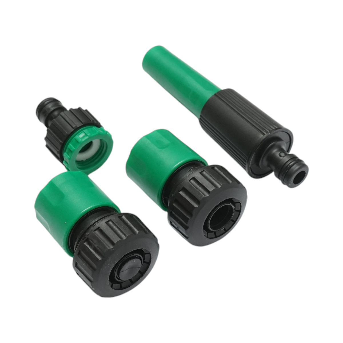 Garden hose reel 19mmx7.5m with 3/4-1/2 adapter, connectors, adjustable head 1/2