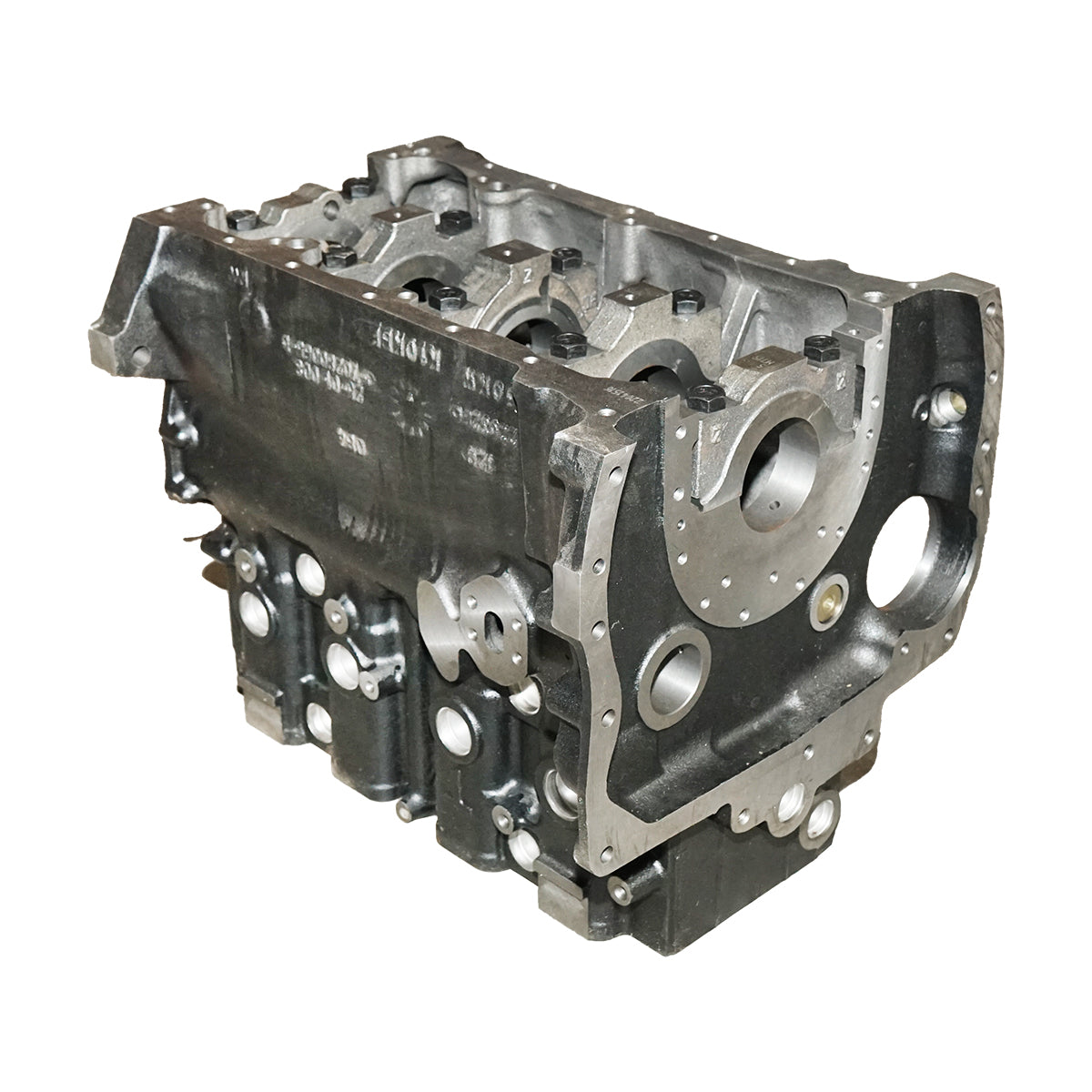 Engine block with oil seal Massey Ferguson OEM codes 3637377M91, 3641082M91, 4223781M91, 4225216M91, 3711315A, 3711345A, M7BA0225, ZZ50031, ZZ50038, ZZ50081, ZZ50224, ZZ50226