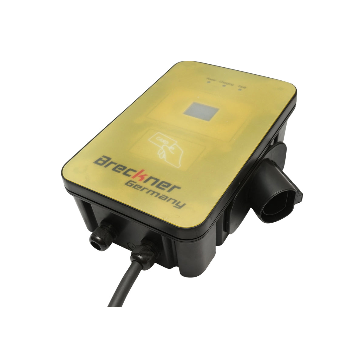380V charging station, 5M, Type 2, wall-mounted AC 22KW with charging connector
