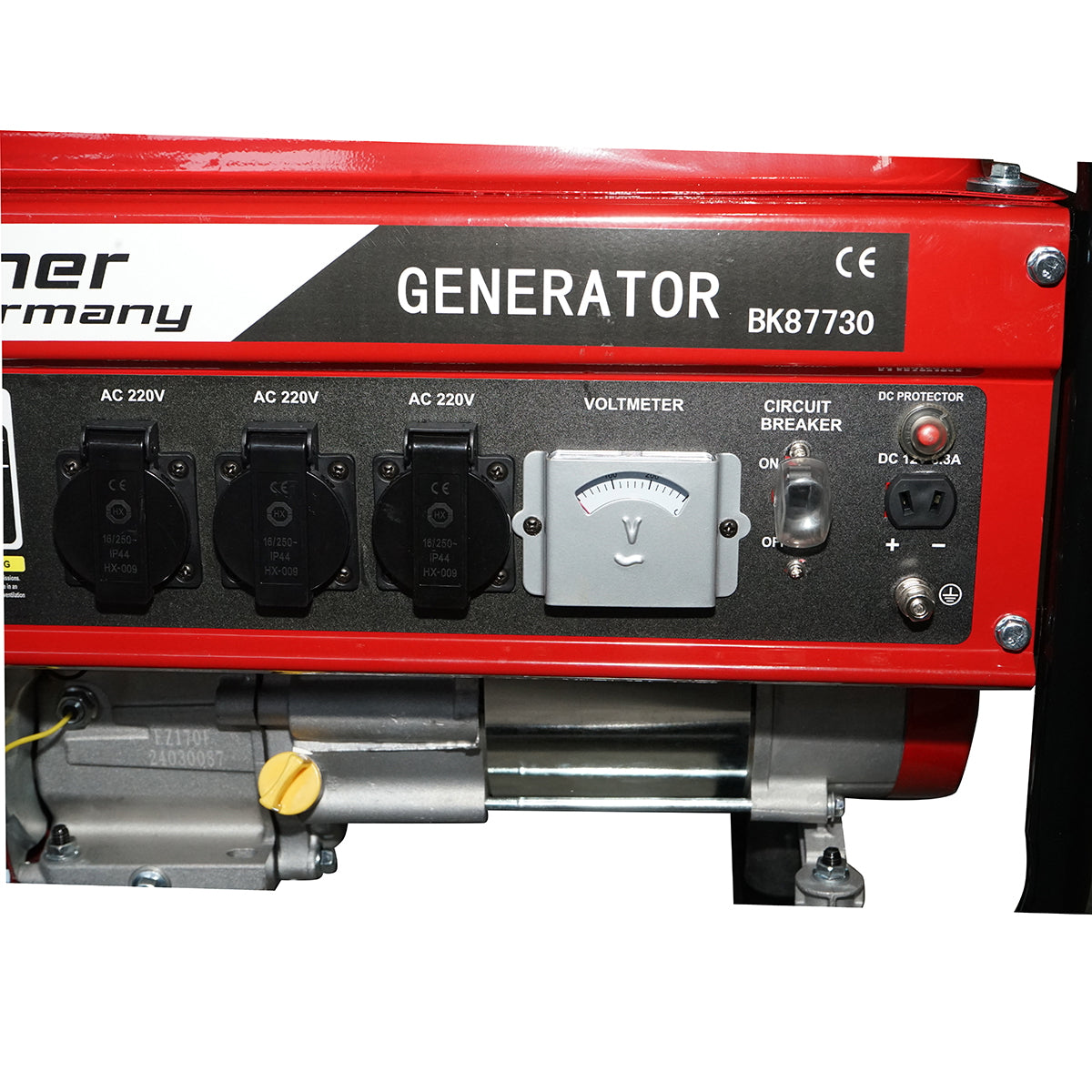 Gasoline electric generator 220V/50Hz maximum power 3.0 kw Breckner Germany