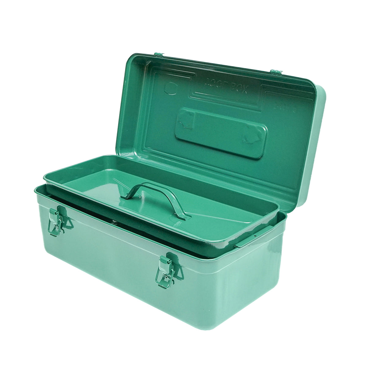 Green metal tool box 470x240x205mm Breckner Germany