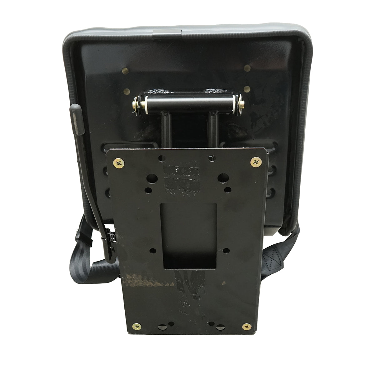 Universal seat with seat belt for agricultural or industrial machinery, forklift