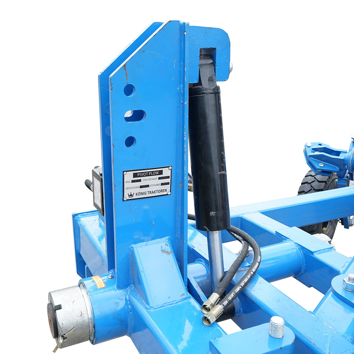 Agricultural plow with 3 (2+1) reversible hydraulic bodies, crested shares Konig Traktoren