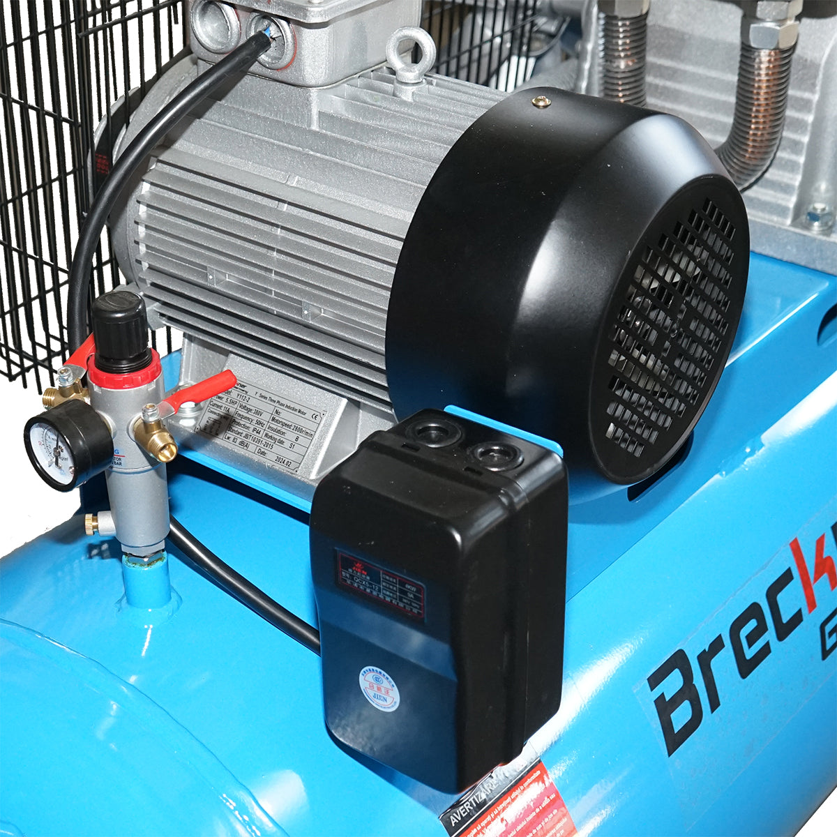 Air compressor 380V, 270L power 4kW/5.5HP maximum pressure 8 Bar, flow rate 600L/min Breckner Germany