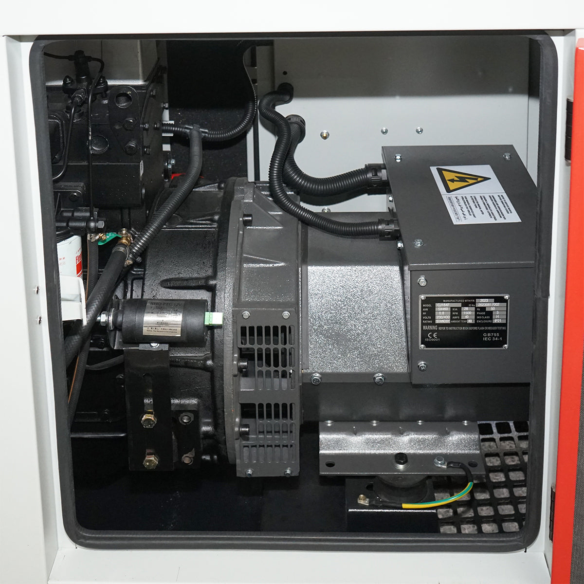 Three-phase electric generator 28KVA, 230/400V with Ricardo N4100DS-30KW diesel engine