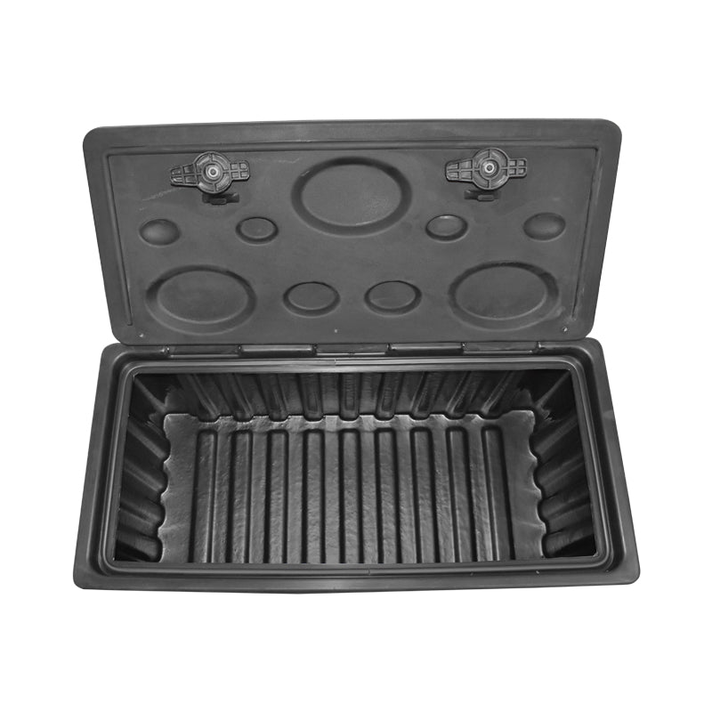 Tool box without support, made of black plastic 480x470x1000 mm