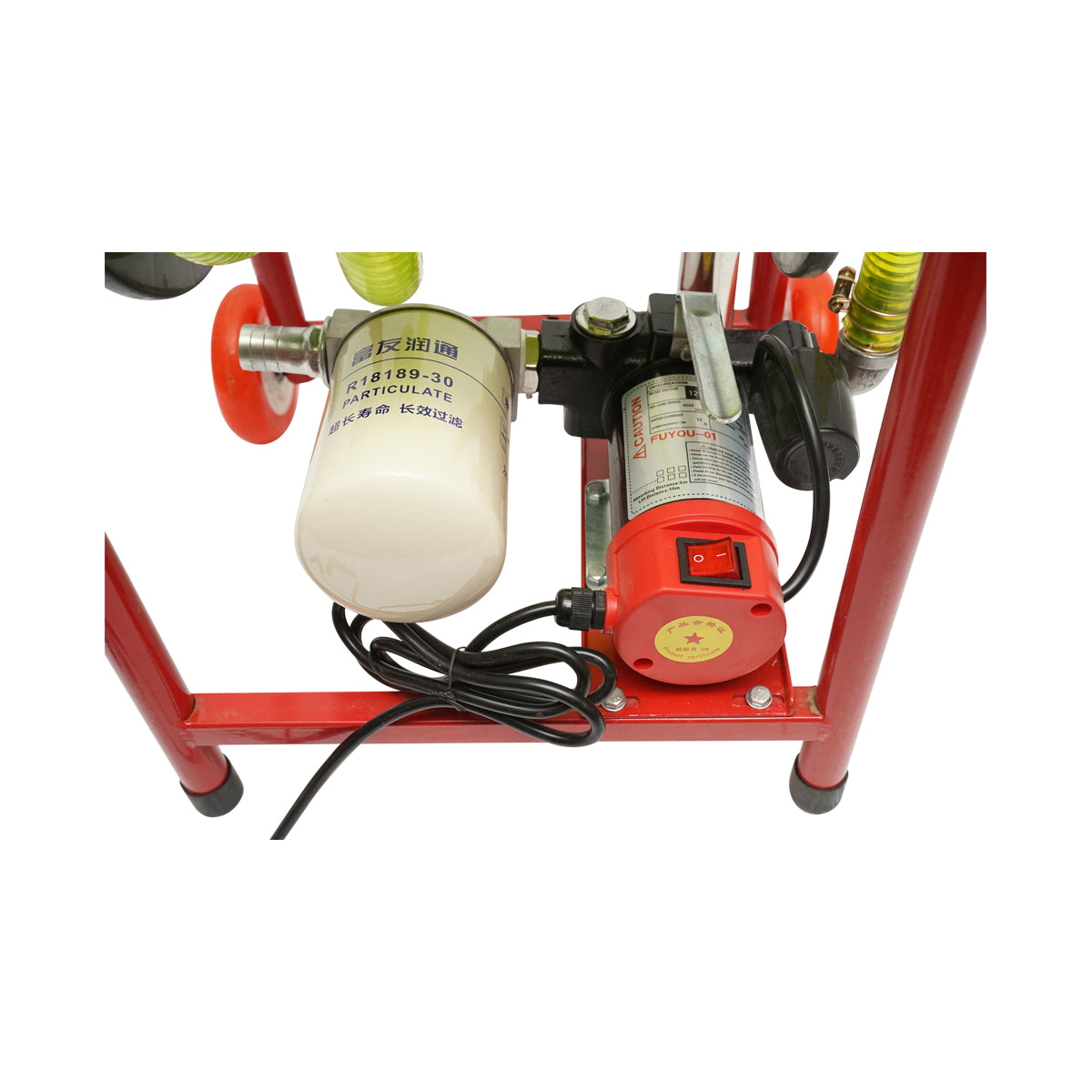 12V fuel transfer pump, 300W with filter and hose, mobile Breckner Germany