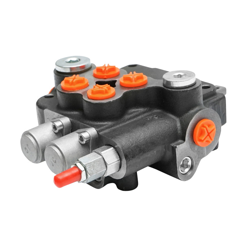 Hydraulic distributor with 2 levers, cable length 2.5m, pressure 250 bar, flow rate 80L/min Breckner Germany