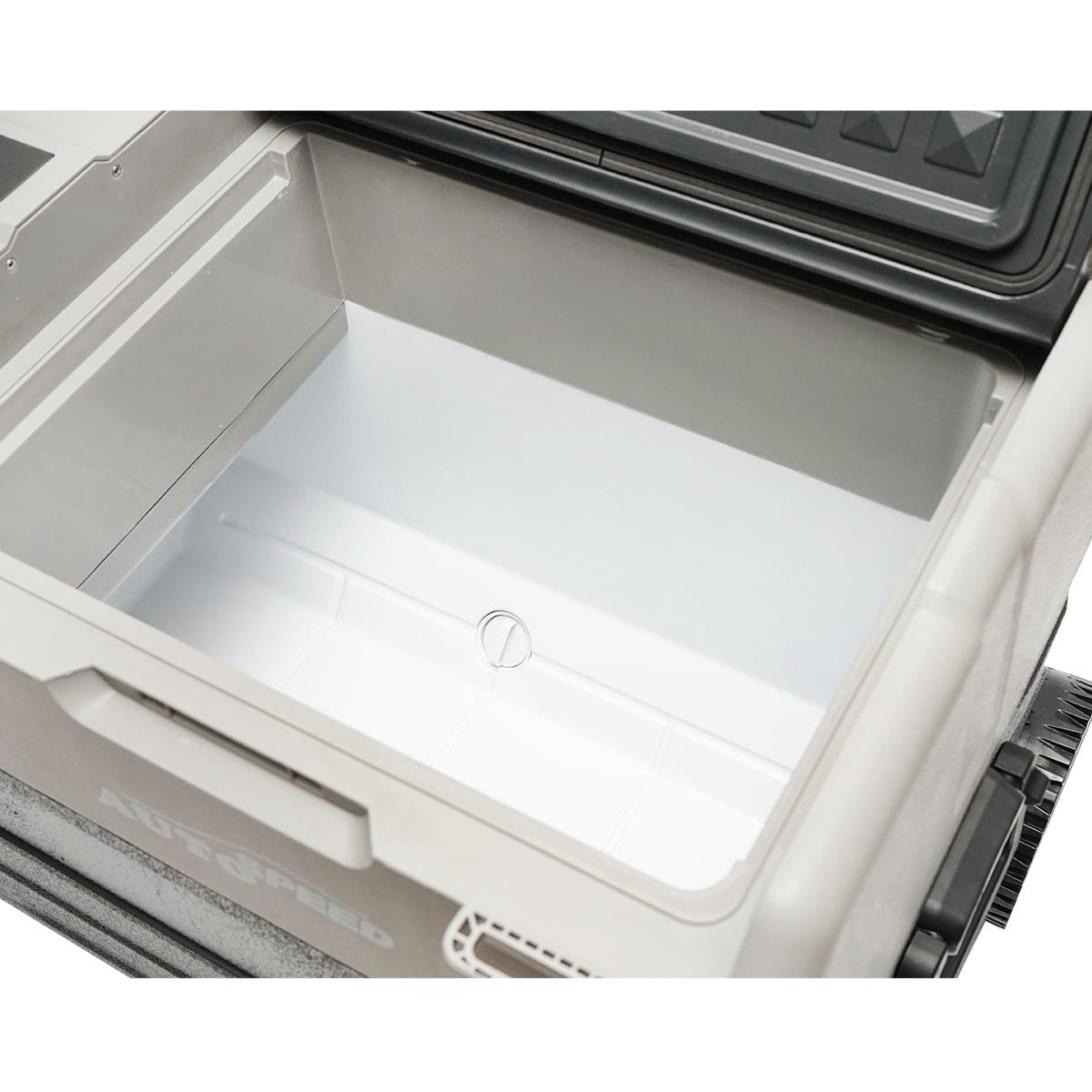 Car refrigerator with compressor and trolley wheels 42L 12-24-220V 60W