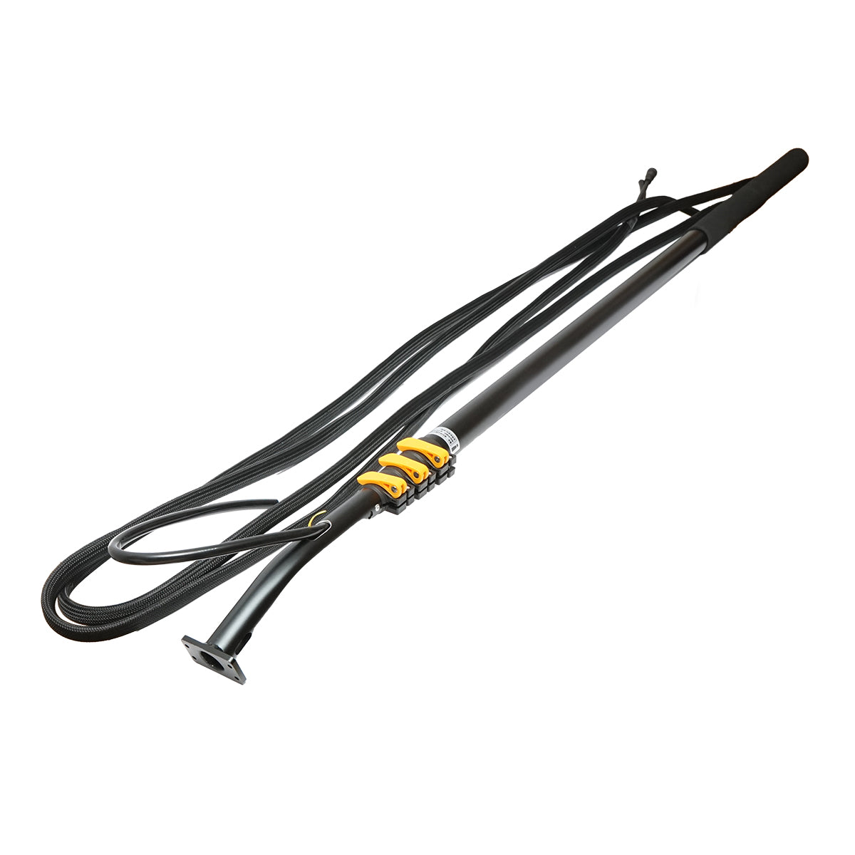 System for cleaning photovoltaic solar panels with battery or 220V and arm of up to 5.5m