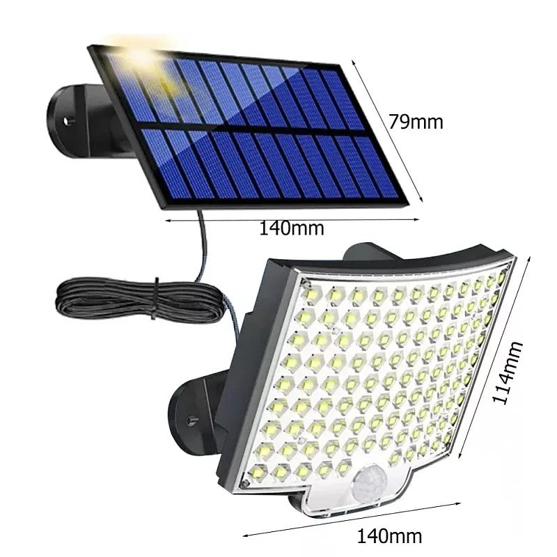 LED lamp with solar panel, remote control, and 1500mAh battery, IP65 Breckner Germany