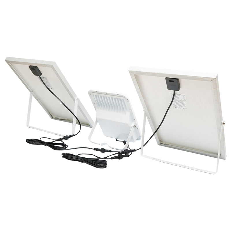 LED lamp with solar panels 50W projector 150W remote control, battery 3.2V/40Ah Breckner Germany