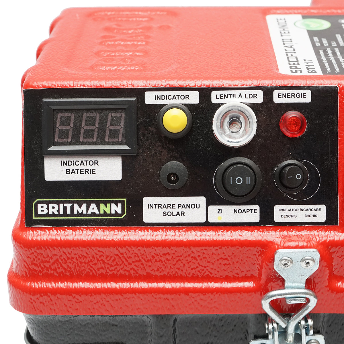 Pulse generator device 6.9 Joules 12-220V with 12V battery, 14A and 20W solar panel