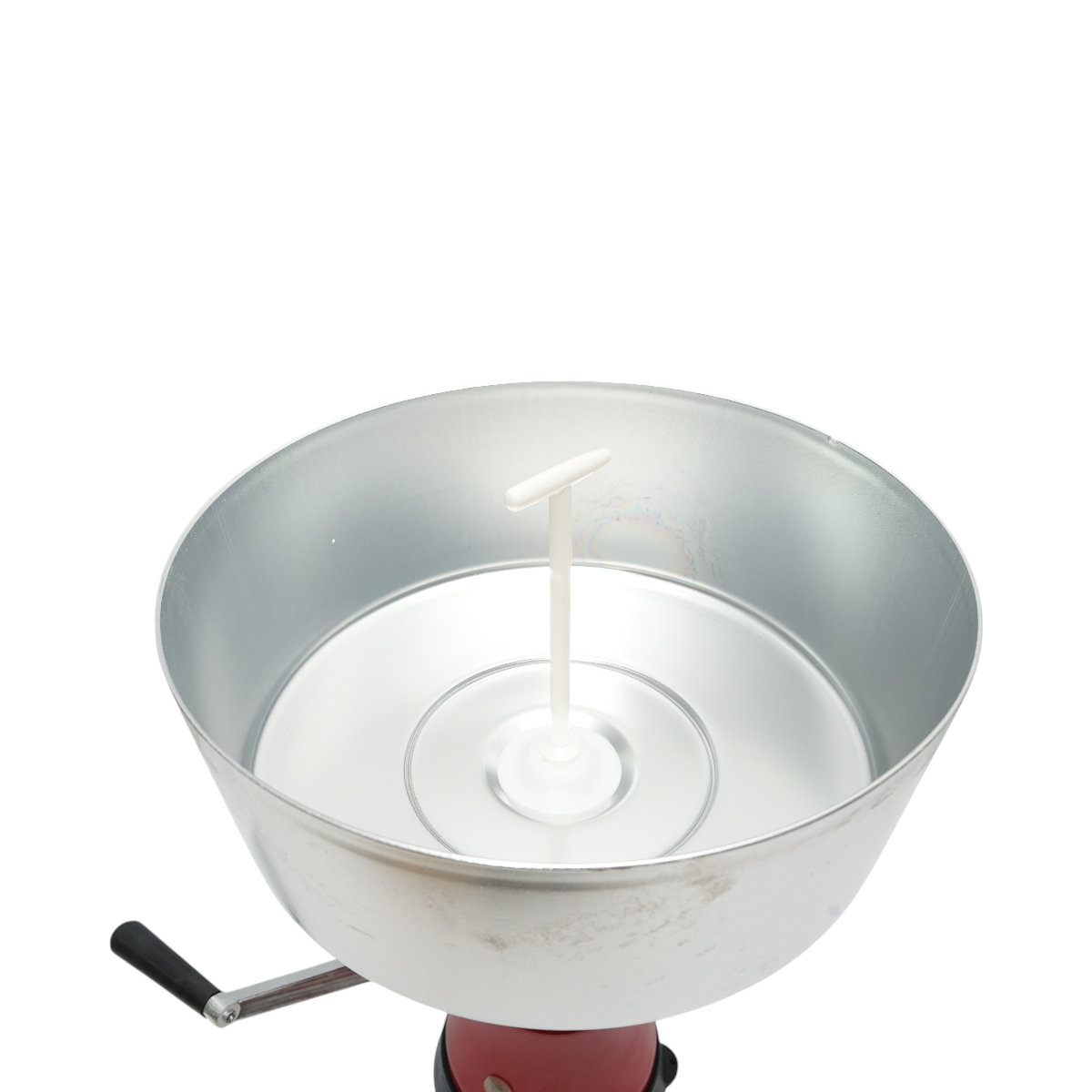 Cream separator from milk or for manual degreasing, aluminum container 5L, capacity 80L/h