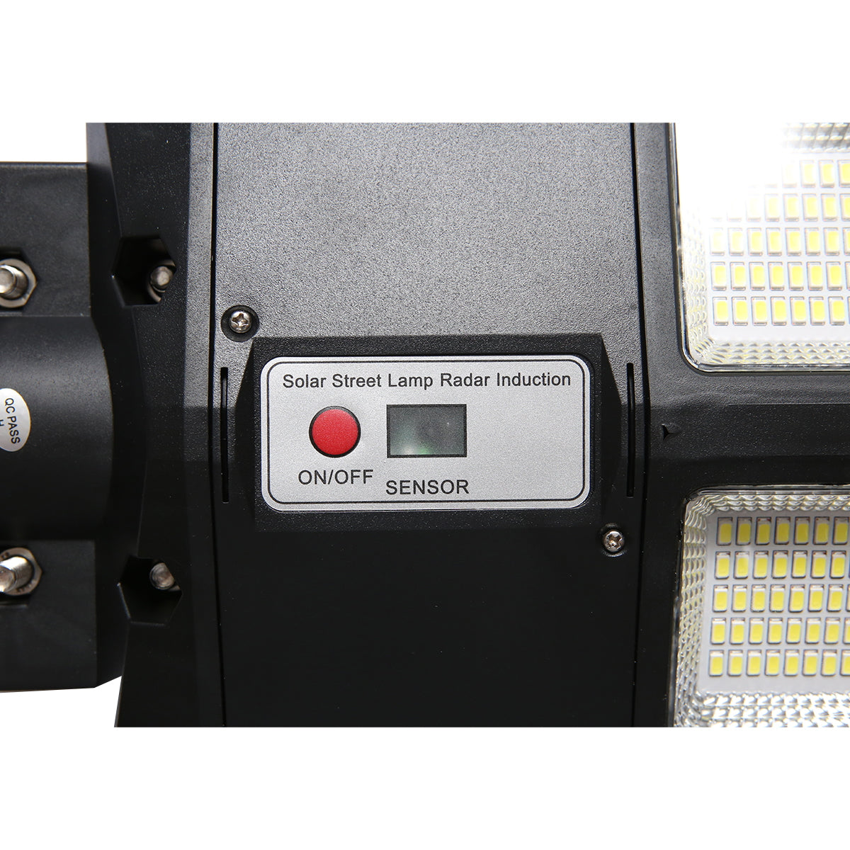 300W LED lamp with solar panel street lighting, 6500K, IP65 Breckner Germany