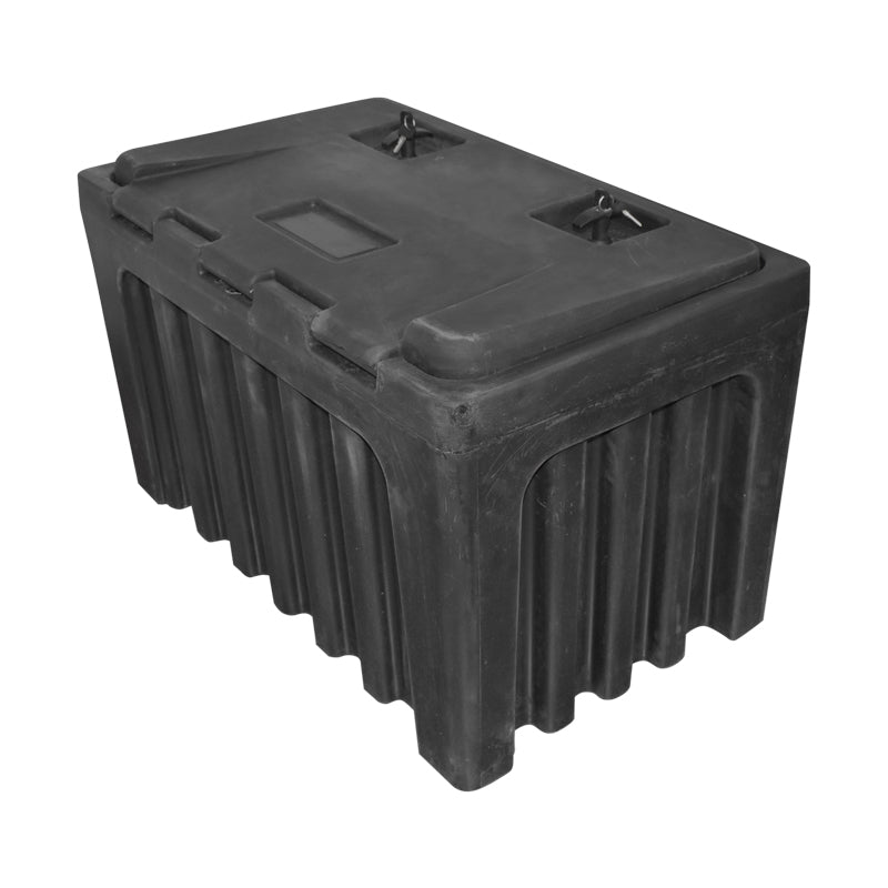 Tool box without support, made of black plastic 460x580x800 mm