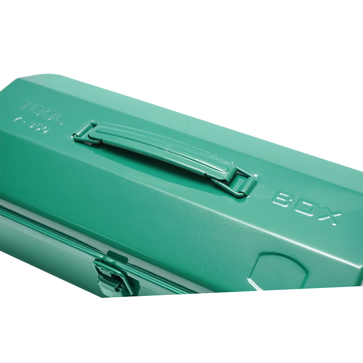 Green metal tool box 370x160x120mm Breckner Germany