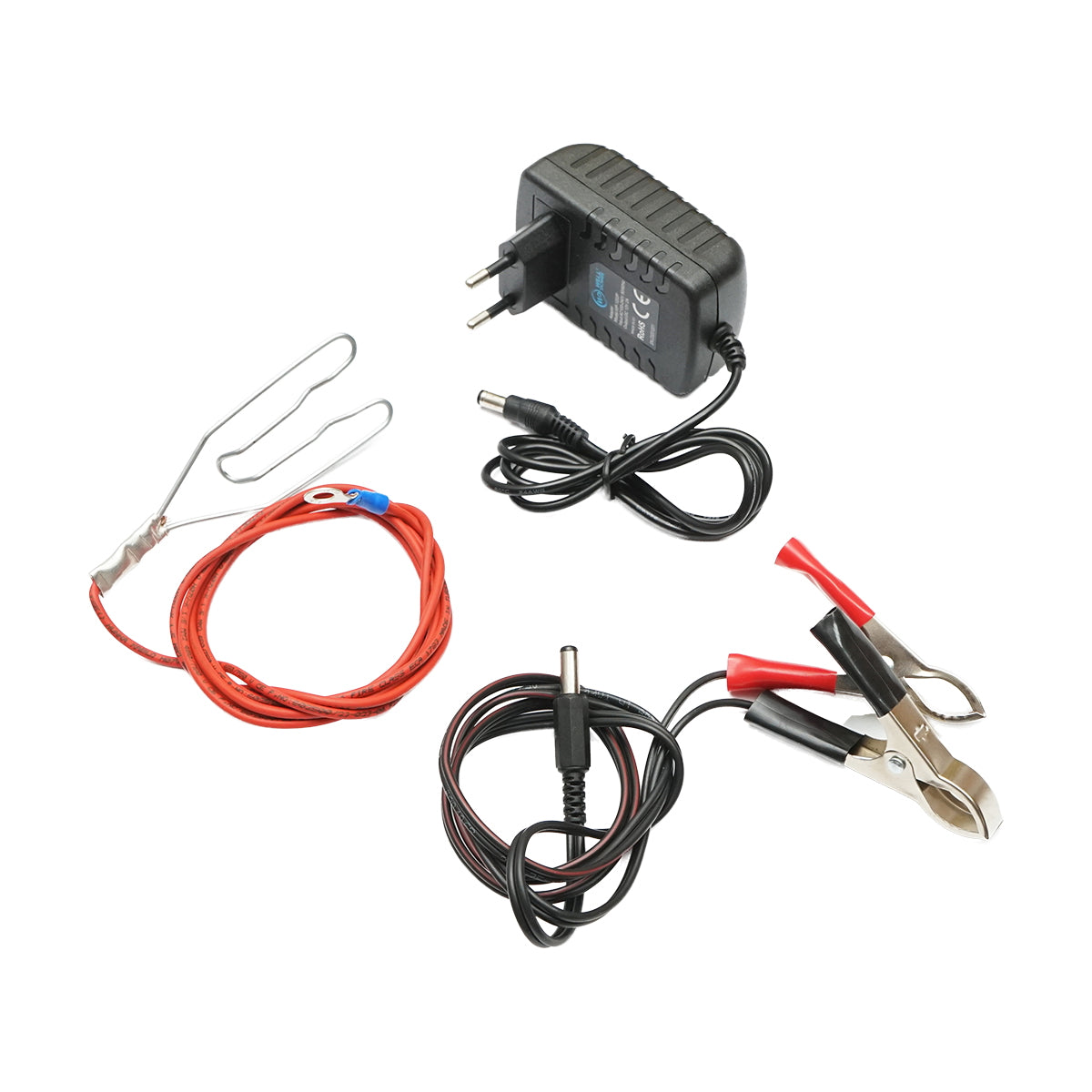 Impulse generator for electric fence 10 Joules with 25W solar panel and 12V/25Ah battery Breckner Germany