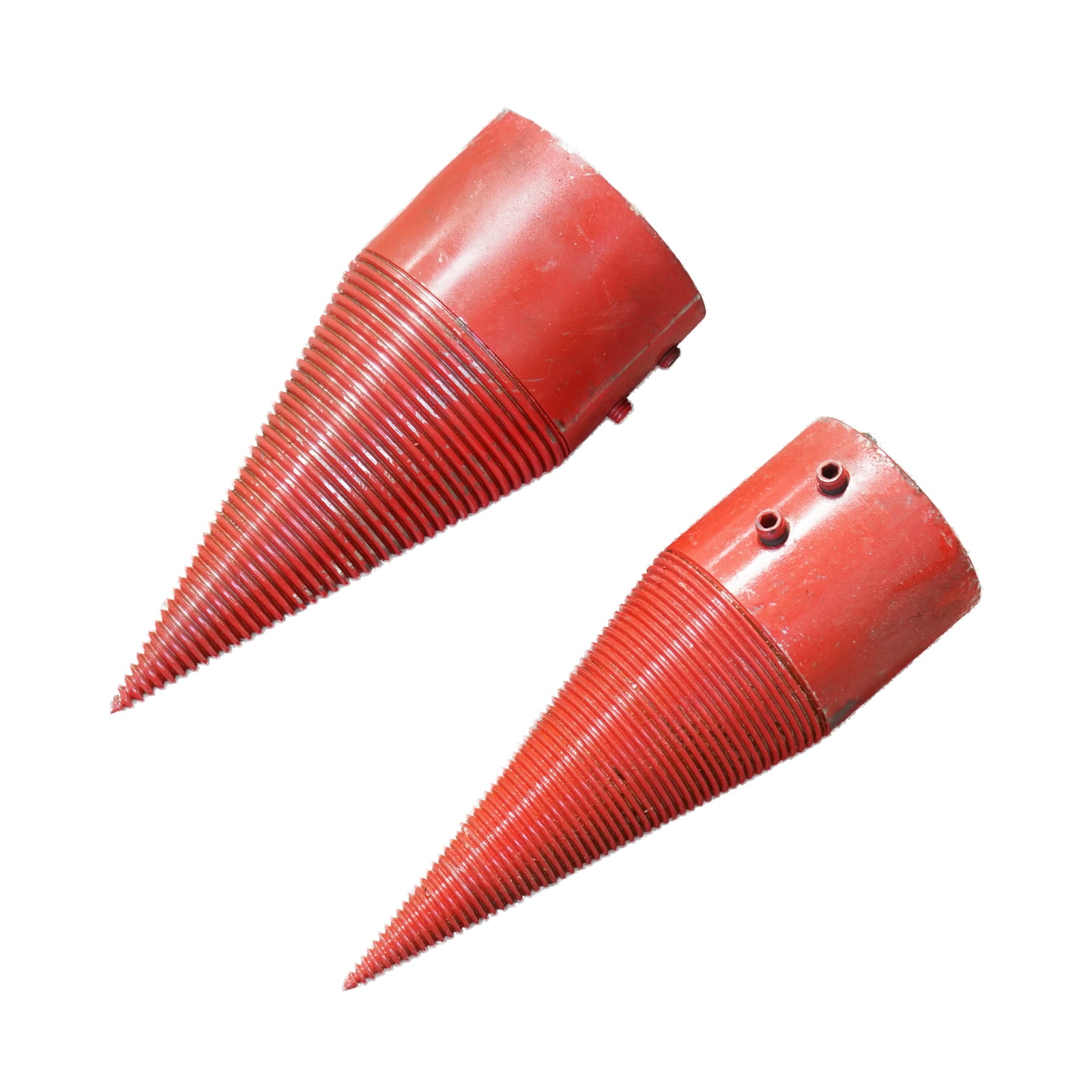 Wood splitter for tractor PTO shaft with 2 included conical chisels