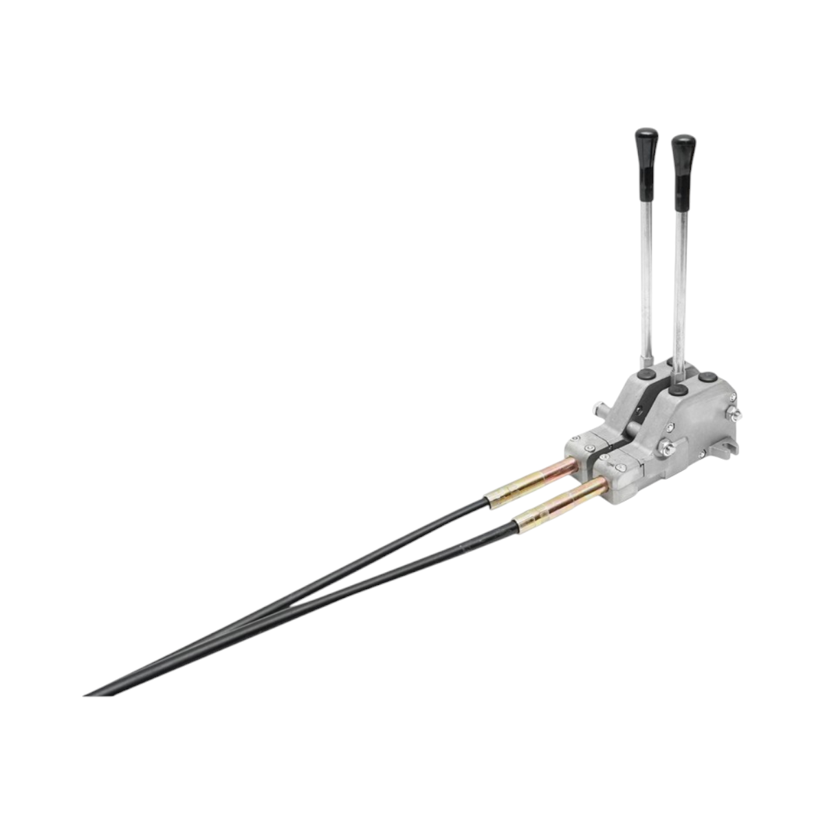 Hydraulic distributor with 2 levers, cable length 2m pressure 250 bar flow 80L/min Breckner Germany