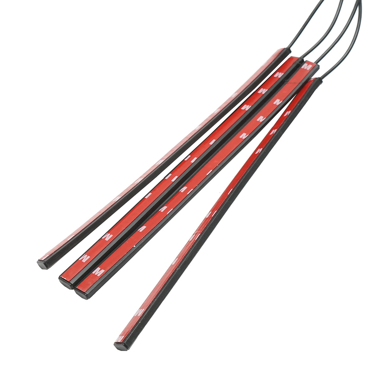 12V LED car ambient light strip, 9W with remote control, music control 4x26.7cm RGB Breckner Germany