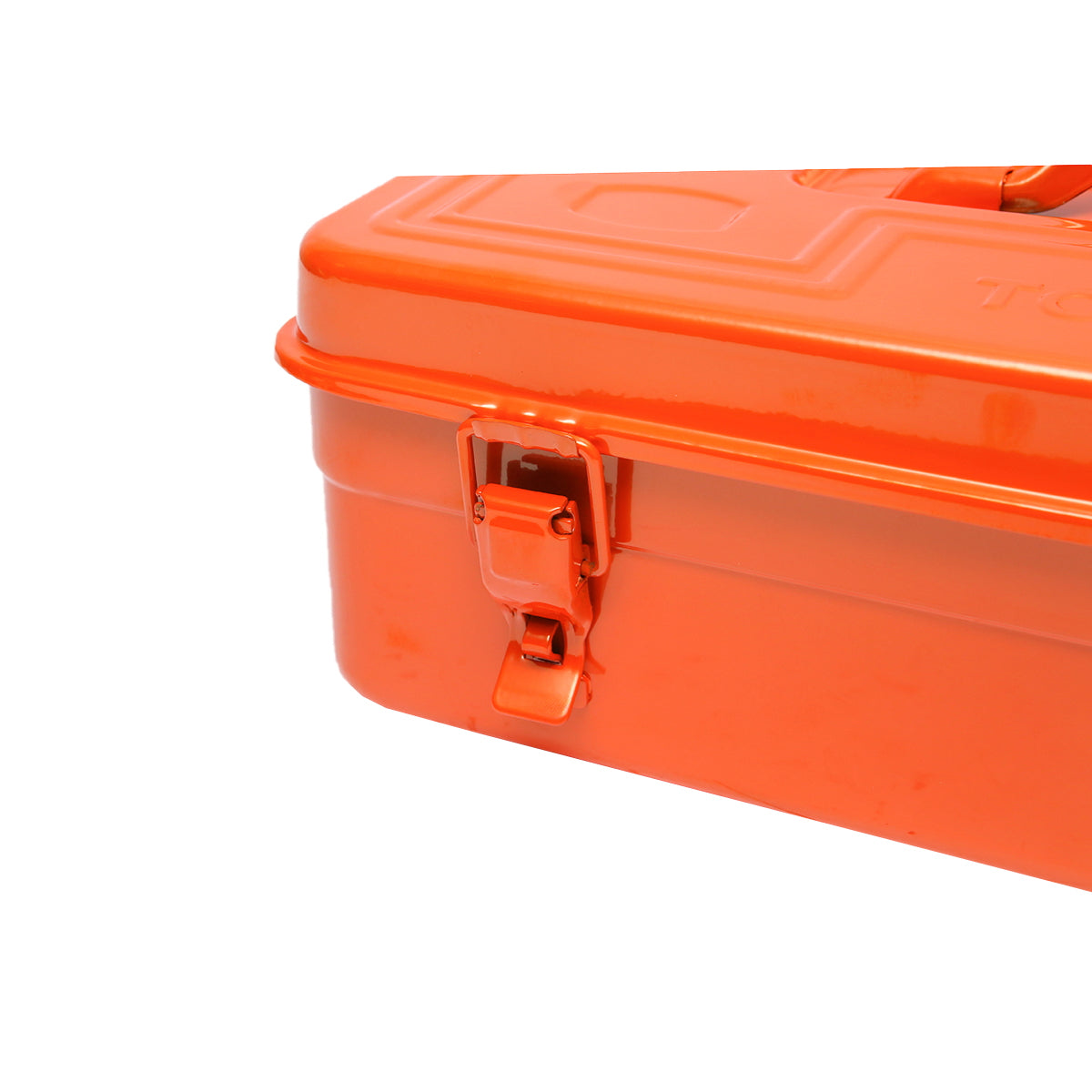 Orange metal tool box 420X210X125mm Breckner Germany