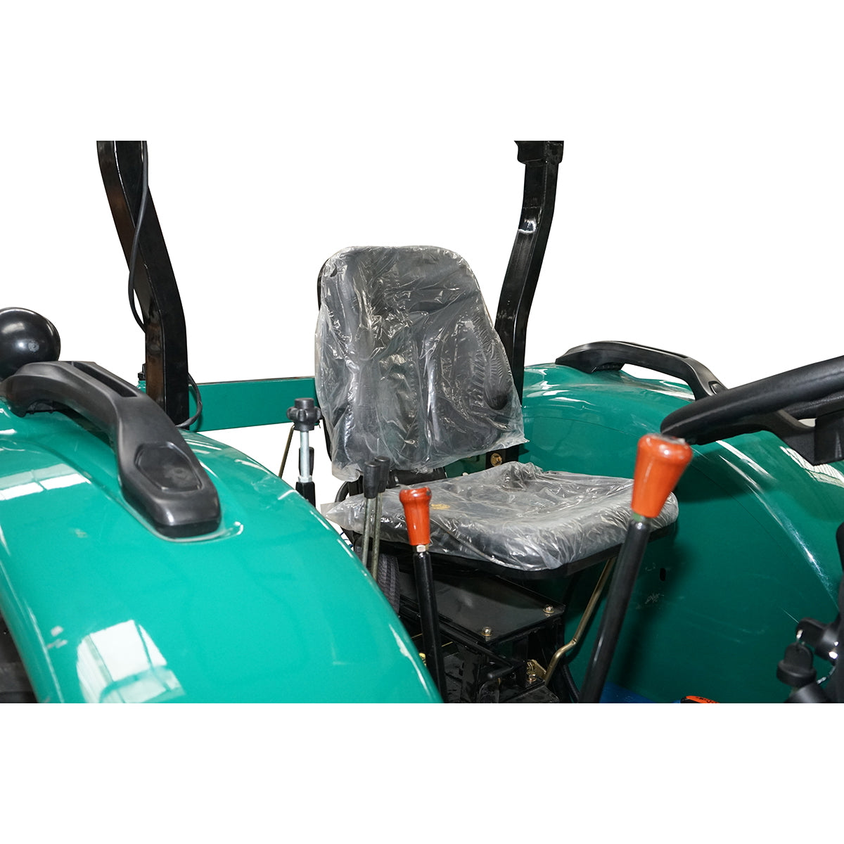 80HP 4x4 tractor, green with semi-cabin series 804