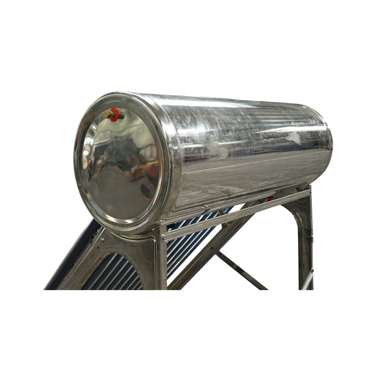 Unpressurized stainless steel solar panel with 15 tubes for hot water, 150L boiler, 1450x490x490mm Breckner Germany