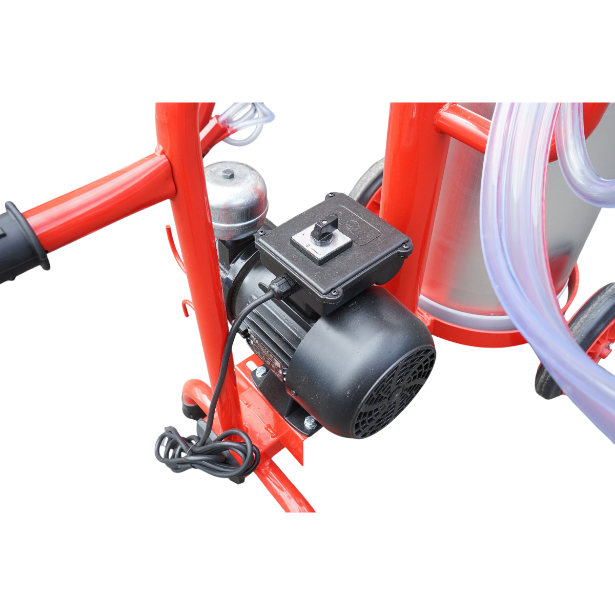 Milking machine for cows with 2 positions, 40L aluminum tank with vacuum frame (Breckner Germany)