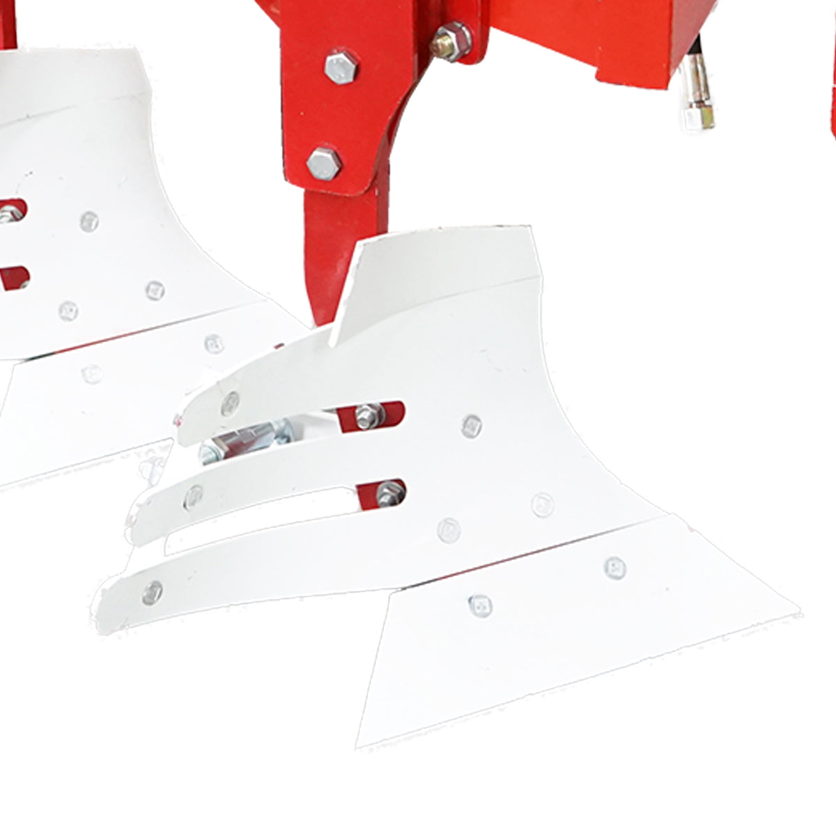 Agricultural plow with 2 reversible hydraulic bodies, Konig Traktoren serrated shares.