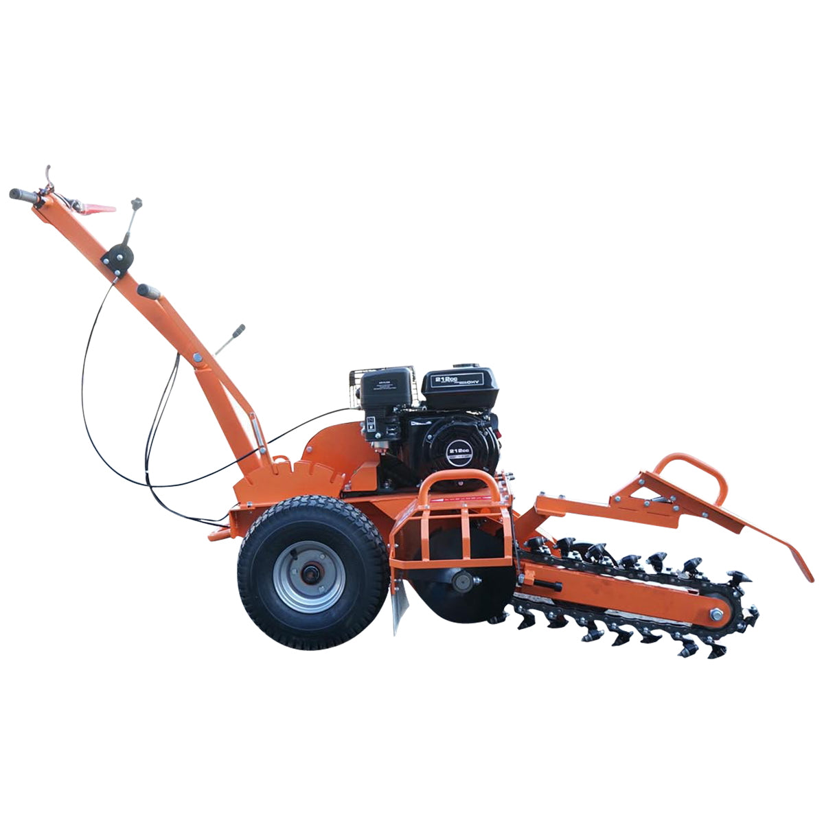 7 HP trench digging machine with a working width of 100mm and depth of 450mm Thor