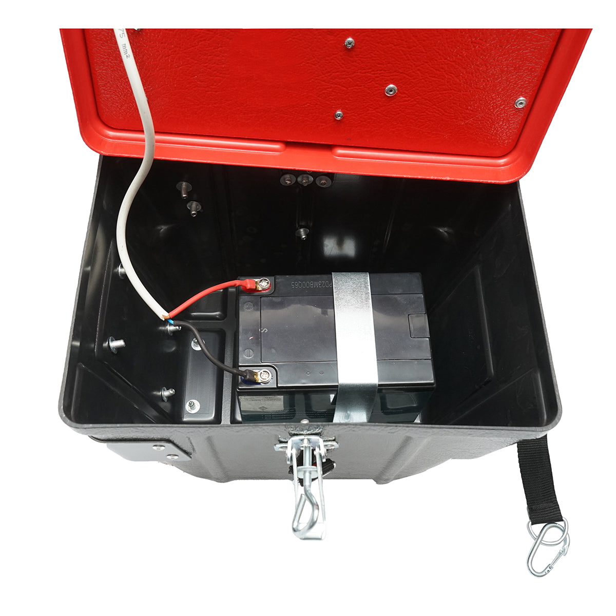 Pulse generator device 6.9 Joules 12-220V with 12V battery, 14A and 20W solar panel