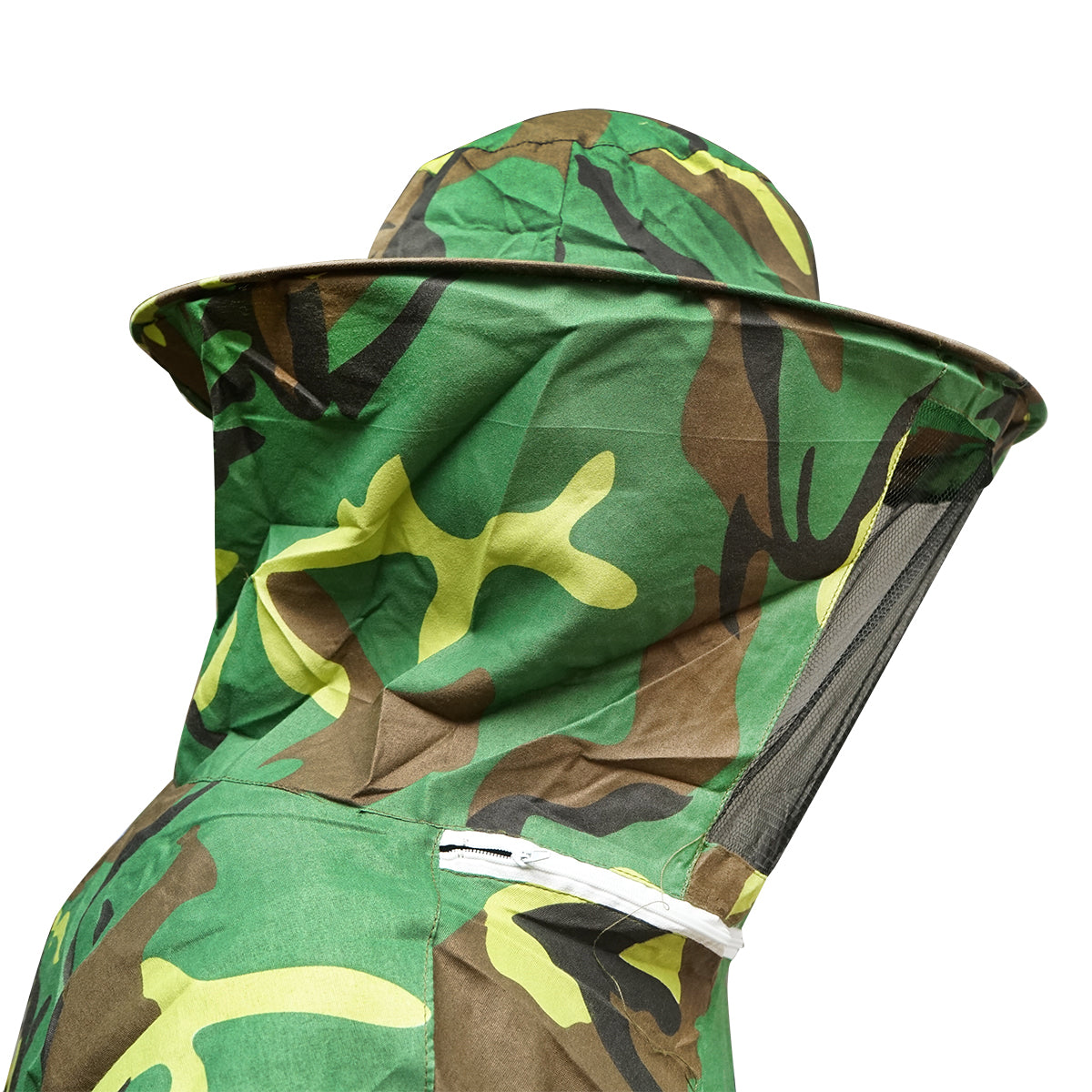 Camouflage beekeeping jacket size L with protective mask