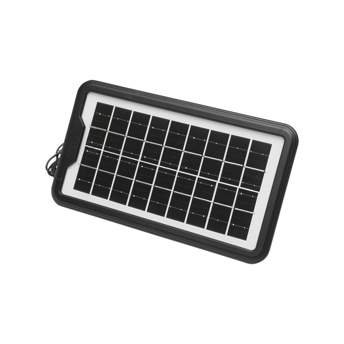 Portable LED lighting kit with 3 bulbs/projector, solar panel, and 6V, 3Ah battery for fishing camping GD-8017COB