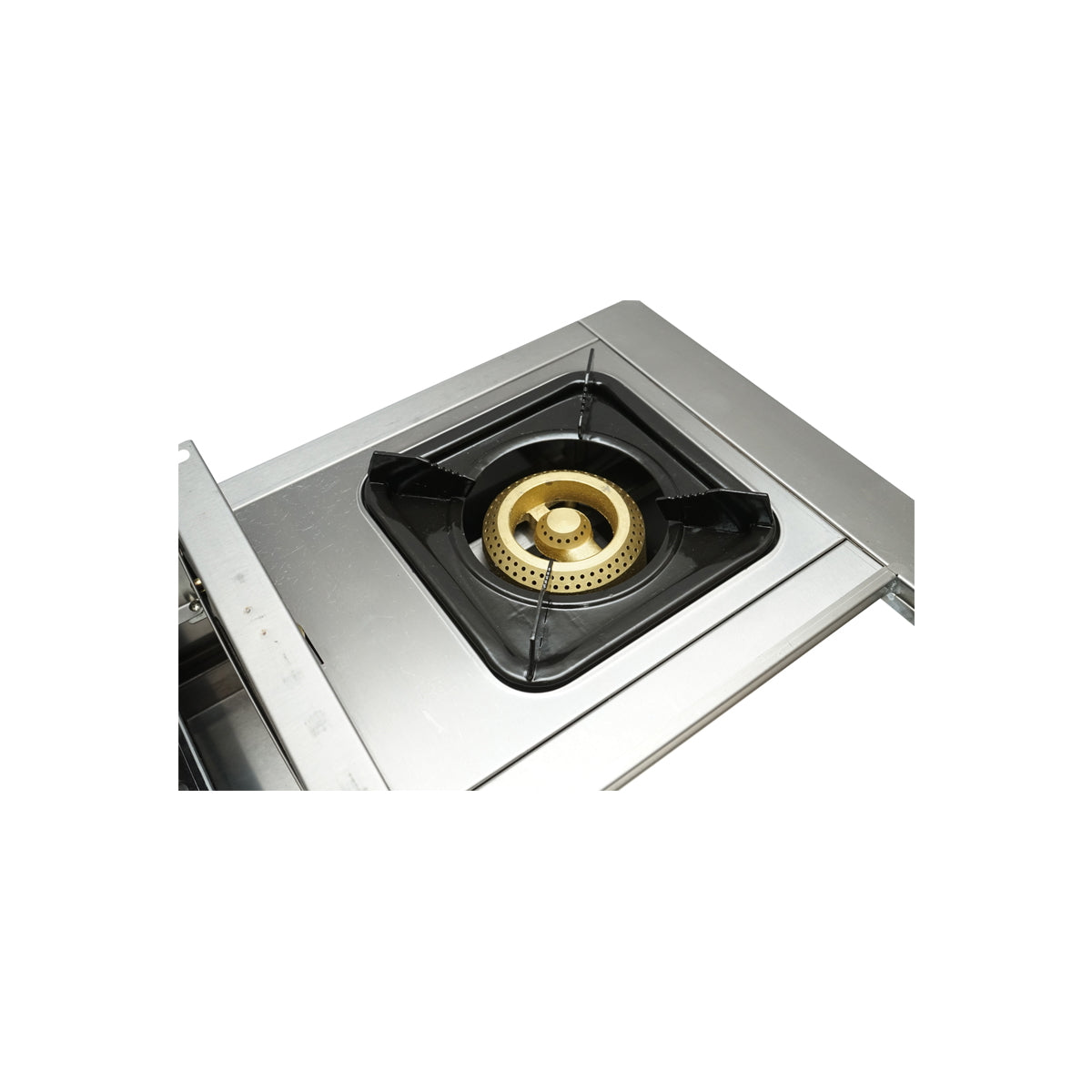 Camping grill with 2 burners and 1 cooking area 676x400x185mm