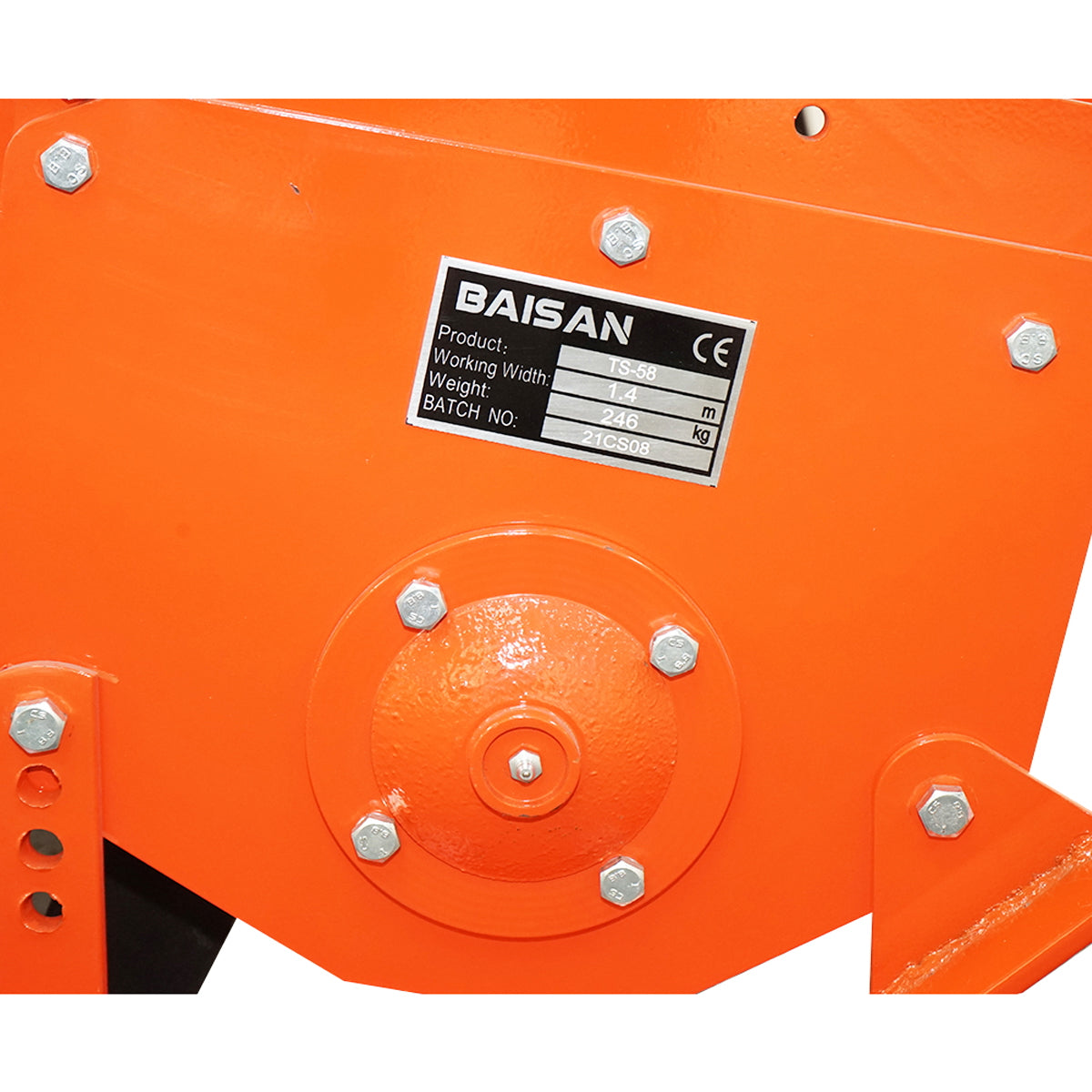 TS58 cutter with a working width of 140cm Baisan