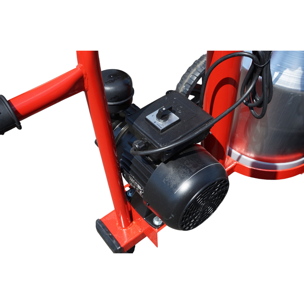 Milking machine for cows, 1 post, 30L aluminum tank with vacuum in frame (Breckner Germany)