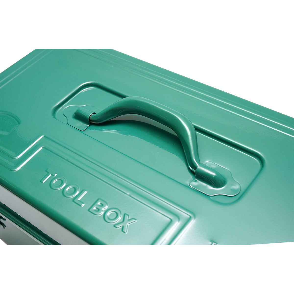 Green metal tool box 470x240x205mm Breckner Germany