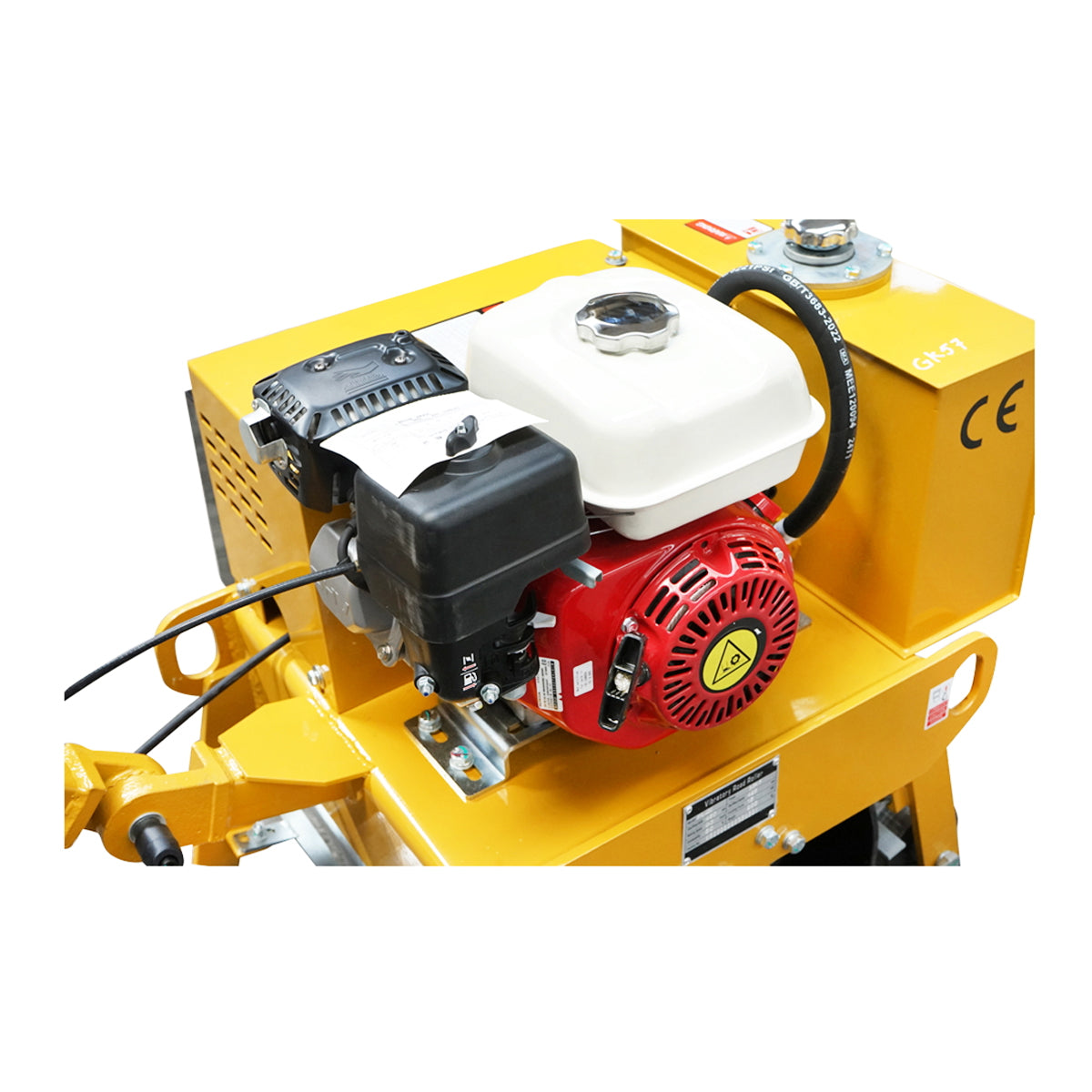 200kg compactor cylinder with 450mm drums and HONDA GX160 5.5HP gasoline engine, manual start